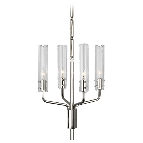 Visual Comfort Signature Collection Aerin Casoria Petite Chandelier in Polished Nickel by Visual Comfort Signature ARN5481PNCG