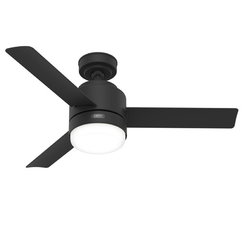 Hunter Fan Company Gilmour Matte Black LED Ceiling Fan with Light
