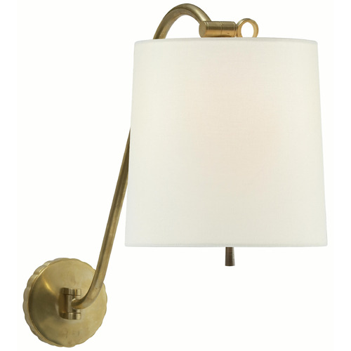 Visual Comfort Signature Collection Barbara Barry Understudy Soft Brass Swing Arm Lamp