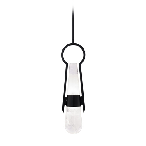 Ezra 18-Inch LED Pendant in Black by Modern Forms