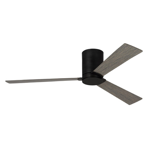 Visual Comfort Fan Collection Visual Comfort Fan Collection Rozzen 44 Hugger Aged Pewter Ceiling Fan Without Light 3RZHR44AGP