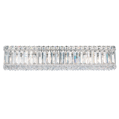 Schonbek Worldwide Lighting Quantum Polished Stainless Steel Bathroom Light