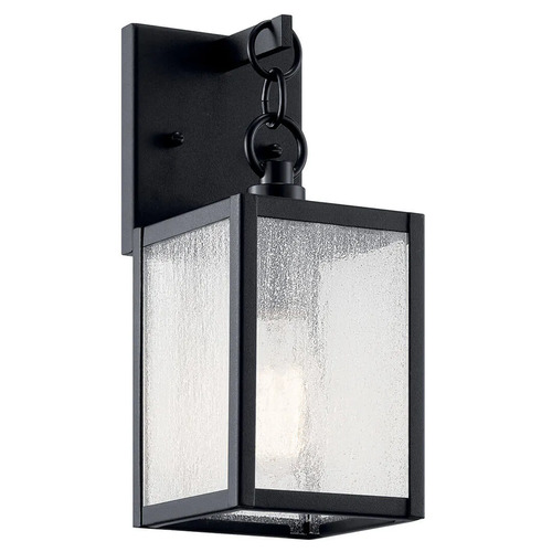 Lahden 12.25-Inch Outdoor Wall Light in Black by Kichler Lighting