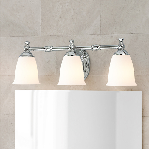 Progress Lighting Victorian Bathroom Light in Chrome by Progress Lighting P3029-15