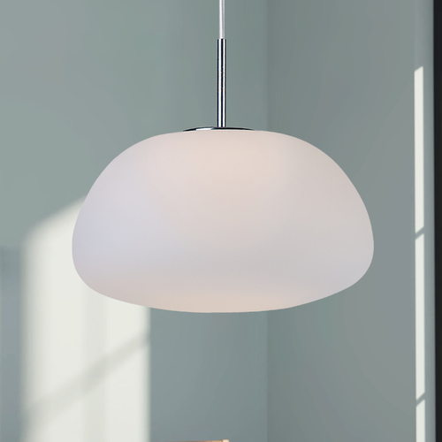 Puffs 5.50-Inch LED Pendant in White by ET2 Lighting