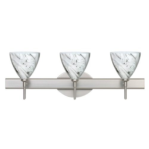 Besa Lighting Mia Satin Nickel LED Bathroom Light