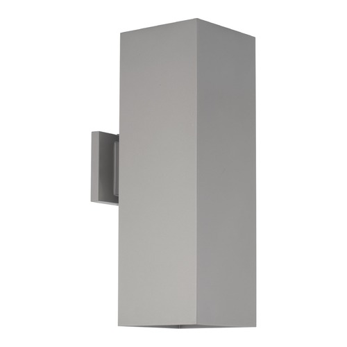 Square LED Outdoor Wall Mount in Metallic Gray by Progress Lighting