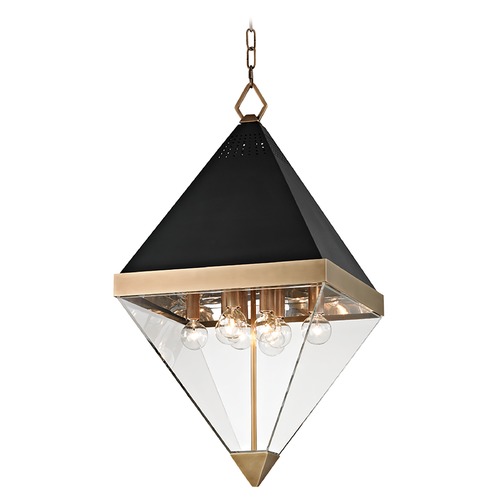 Coltrane Pendant in Aged Brass by Hudson Valley Lighting