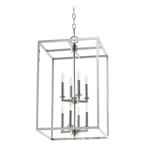 Quorum Lighting Polished Nickel Pendant by Quorum Lighting 6731-8-62