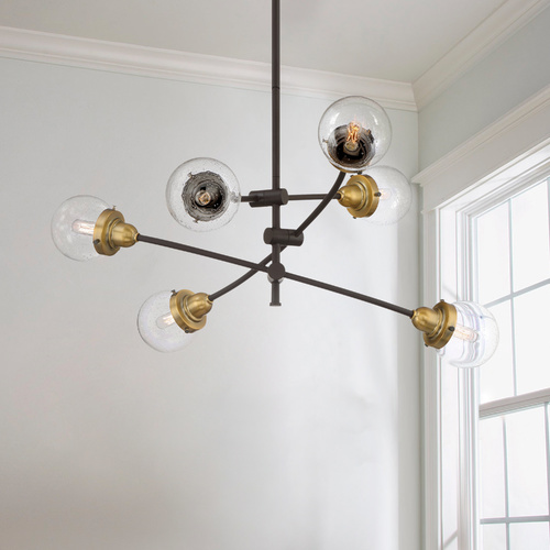 Trance Chandelier in Western Bronze by Quoizel Lighting