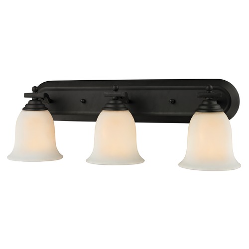 Lagoon Matte Black Bathroom Light by Z-Lite