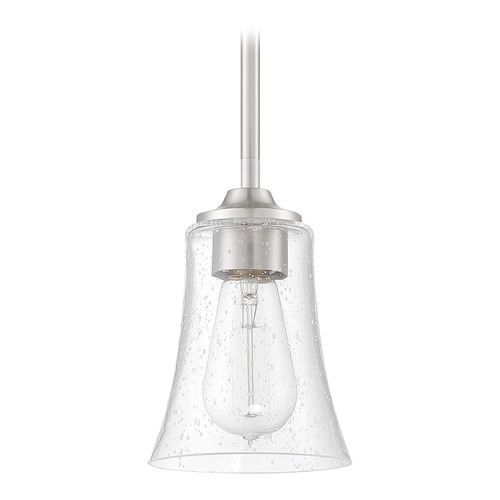 Craftmade Lighting Gwyneth Brushed Polished Nickel Mini Pendant by Craftmade Lighting 50491-BNK