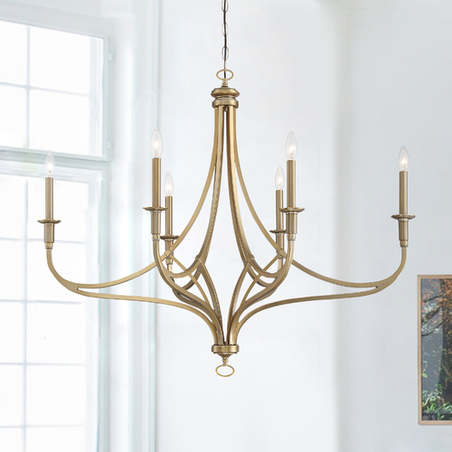 Covent Park Brushed Honey Gold Chandelier by Minka Lavery