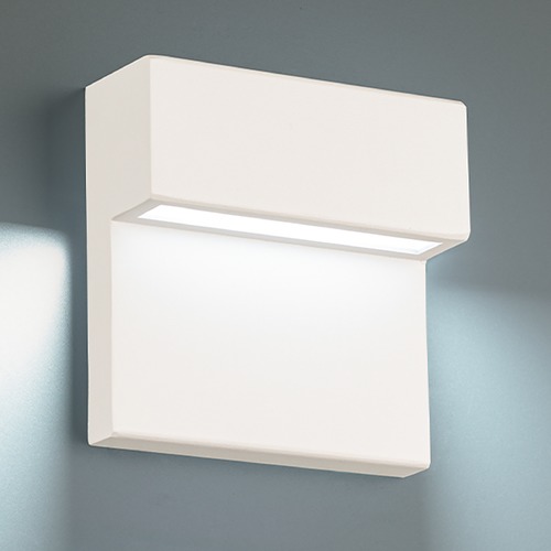 WAC Lighting Balance 6-Inch Outdoor LED ADA Wall Light White 4000K 3CCT by WAC Lighting WS-W25106-40-WT