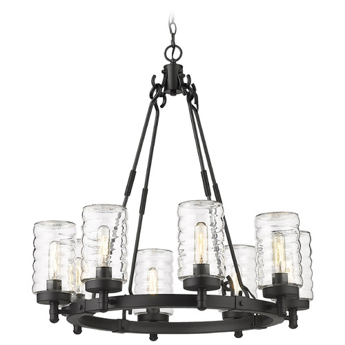 Tahoe Matte Black Outdoor Chandelier by Z-Lite