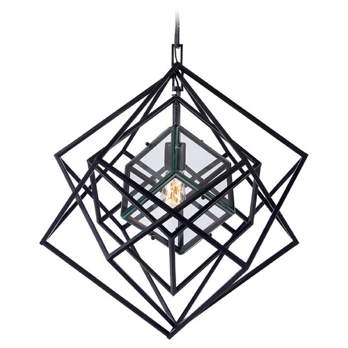 Kelly Wearstler Cubist Chandelier in Aged Iron by Visual Comfort Signature