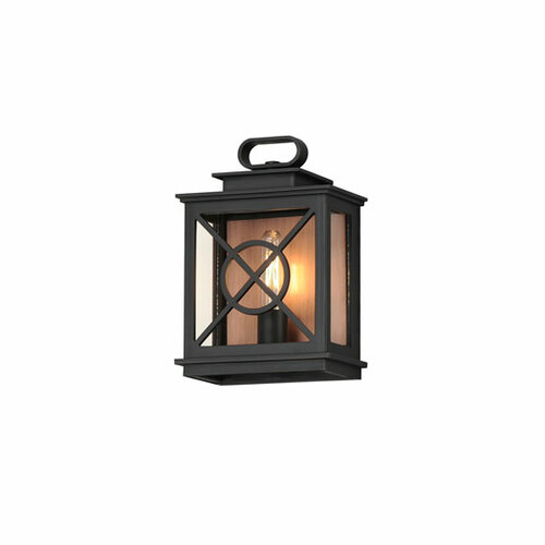 Maxim Lighting Yorktown VX Outdoor Pocket Sconce in Black & Copper by Maxim Lighting 40802CLACPBK