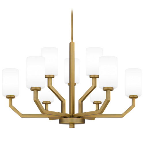 Quoizel Lighting Cavalier Aged Brass Chandelier