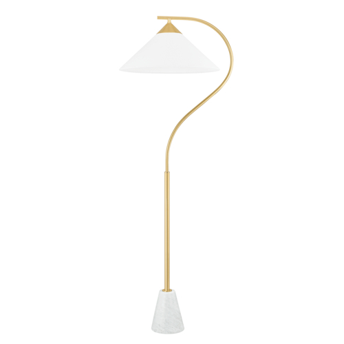Bianca 63-Inch Floor Lamp in Aged Brass by Mitzi by Hudson Valley