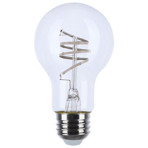 Reminiscent 6W A19 2700K Flex Gray Coil Filament LED Bulb by Satco