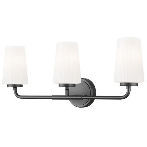Z-Lite Montford Matte Black Bathroom Light