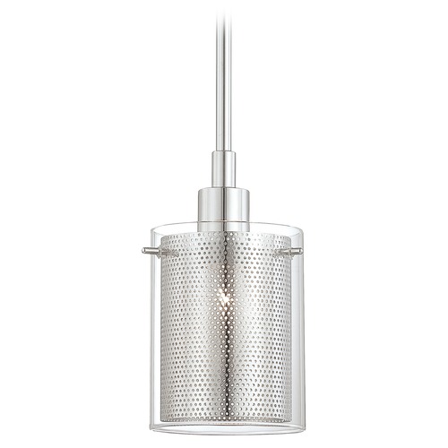 Grid II Mini Pendant in Chrome by George Kovacs