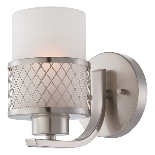 Nuvo Lighting Fusion Brushed Nickel Sconce by Nuvo Lighting 60/4681