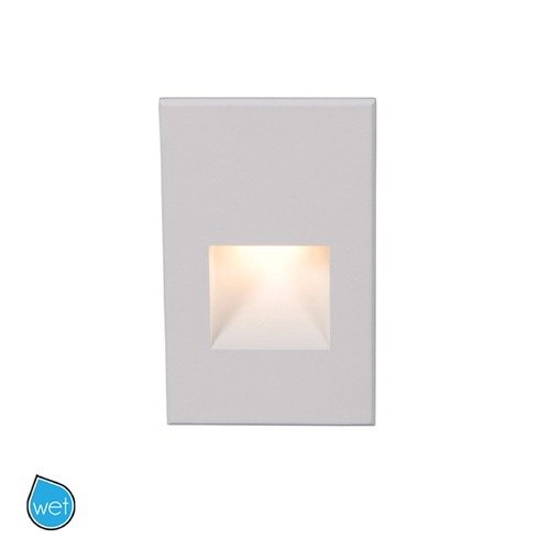 WAC Lighting White LED Recessed Step Light with Blue LED by WAC Lighting WL-LED200F-BL-WT