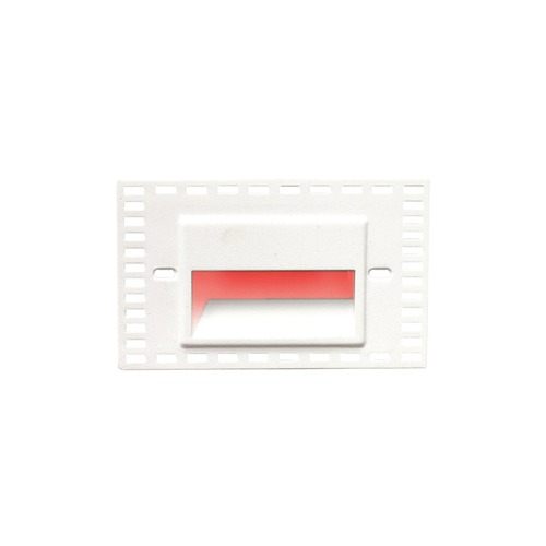 WAC Lighting WAC Lighting Ledme White LED Recessed Step Light with Red LED WL-LED100TR-RD-WT