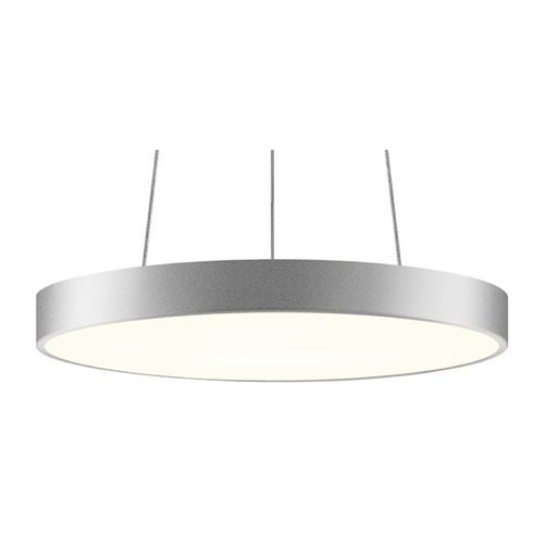 Pi Bright Satin Aluminum LED Pendant by Sonneman Lighting