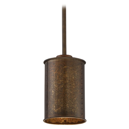 Kettle Weathered Brass Mini Pendant by Nuvo Lighting