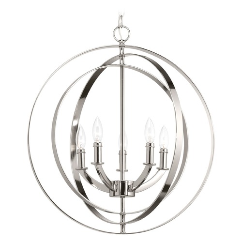 Equinox Polished Nickel Pendant by Progress Lighting