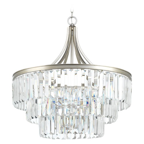 Progress Lighting Glimmer Pendant in Silver Ridge by Progress Lighting P5346-134