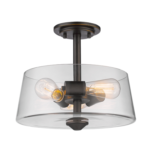 Z-Lite Annora Olde Bronze Semi-Flush Mount by Z-Lite 428SF3-OB