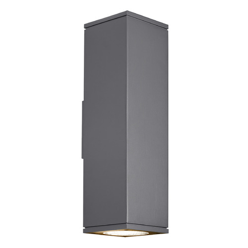 Visual Comfort Modern Collection Sean Lavin Tegel 18 LED Outdoor Wall Light in Charcoal by VC Modern 700OWTEG83018WWCHUDUNV