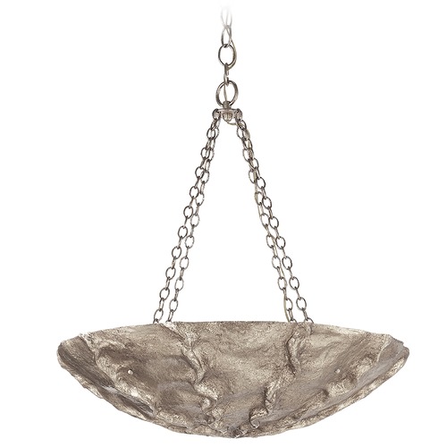 Visual Comfort Signature Collection Aerin Benit Sculpted Chandelier in Silver Leaf by Visual Comfort Signature ARN5426BSL