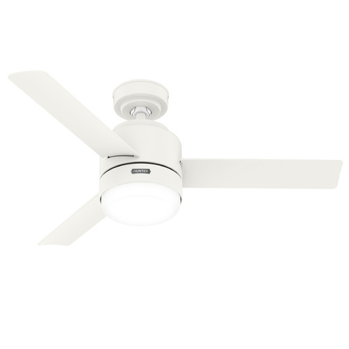 Hunter Fan Company Gilmour Matte White LED Ceiling Fan with Light