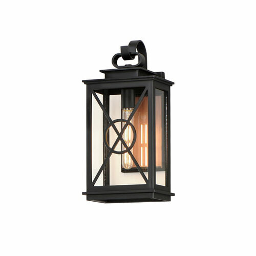 Maxim Lighting Yorktown VX Outdoor Wall Sconce in Black & Copper by Maxim Lighting 40804CLACPBK