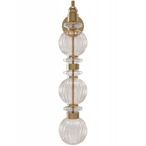 Avra 27-Inch LED Wall Sconce in Aged Brass by Avenue Lighting