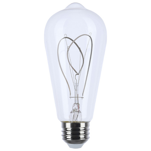 Reminiscent 6W ST19 2700K Flex Gray Filament LED Bulb by Satco