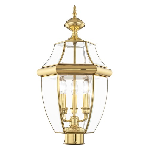 Livex Lighting Livex Lighting Monterey Polished Brass Post Light 2354-02