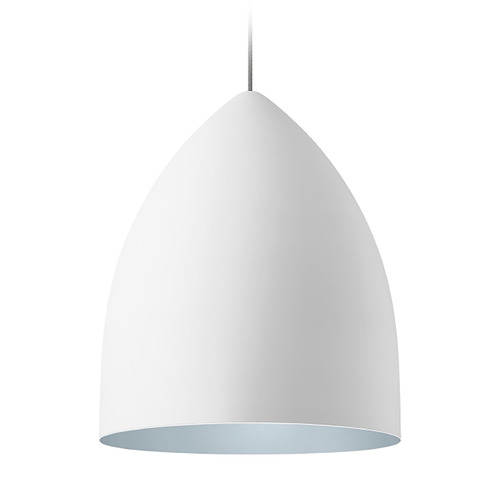 Visual Comfort Modern Collection Signal Grande Pendant in White & Blue by Visual Comfort Modern 700TDSIGGPWU