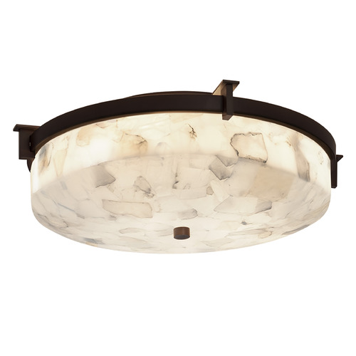 Justice Design Group Era Dark Bronze Flushmount Light
