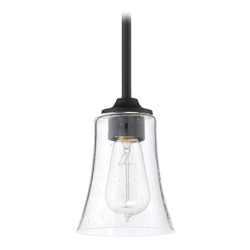 Gwyneth Flat Black Mini Pendant by Craftmade Lighting