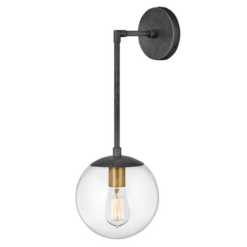 Warby Single Sconce in Aged Zinc & Heritage Brass by Hinkley Lighting