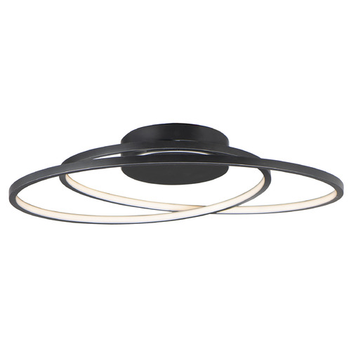 ET2 Lighting Cycle 24-Inch LED Flush Mount in Black by ET2 Lighting E21322-BK