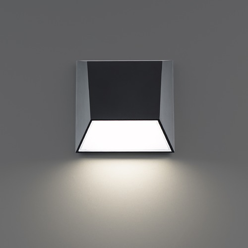 Atlantis 6-Inch Outdoor LED Wall Light in Black 3000K 3CCT by WAC Lighting