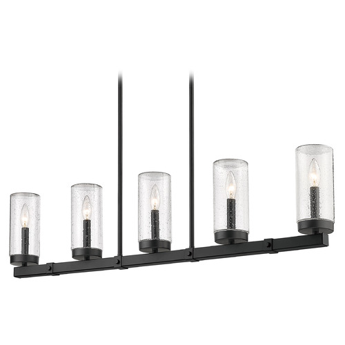 Z-Lite Marlow Matte Black Outdoor Hanging Light by Z-Lite 589-5L-BK