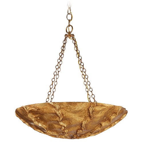 Aerin Benit Sculpted Chandelier in Gilded Plaster by Visual Comfort Signature