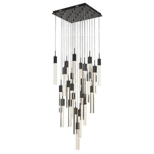 Original Glacier 25-Light LED Multi-Light Pendant in Matte Black by Avenue Lighting
